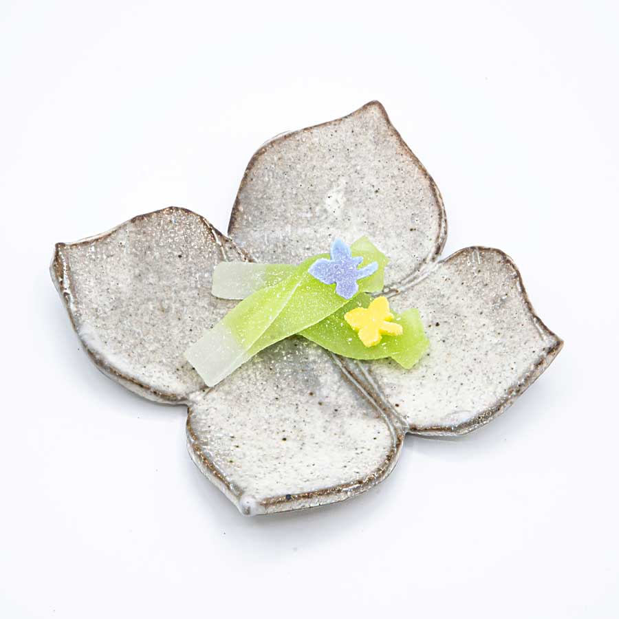 山法師粉引小皿